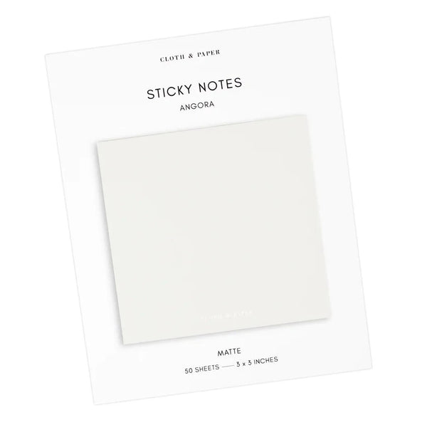 Note Neutrality Sticky Notes - Angora - Bohmey Beauty
