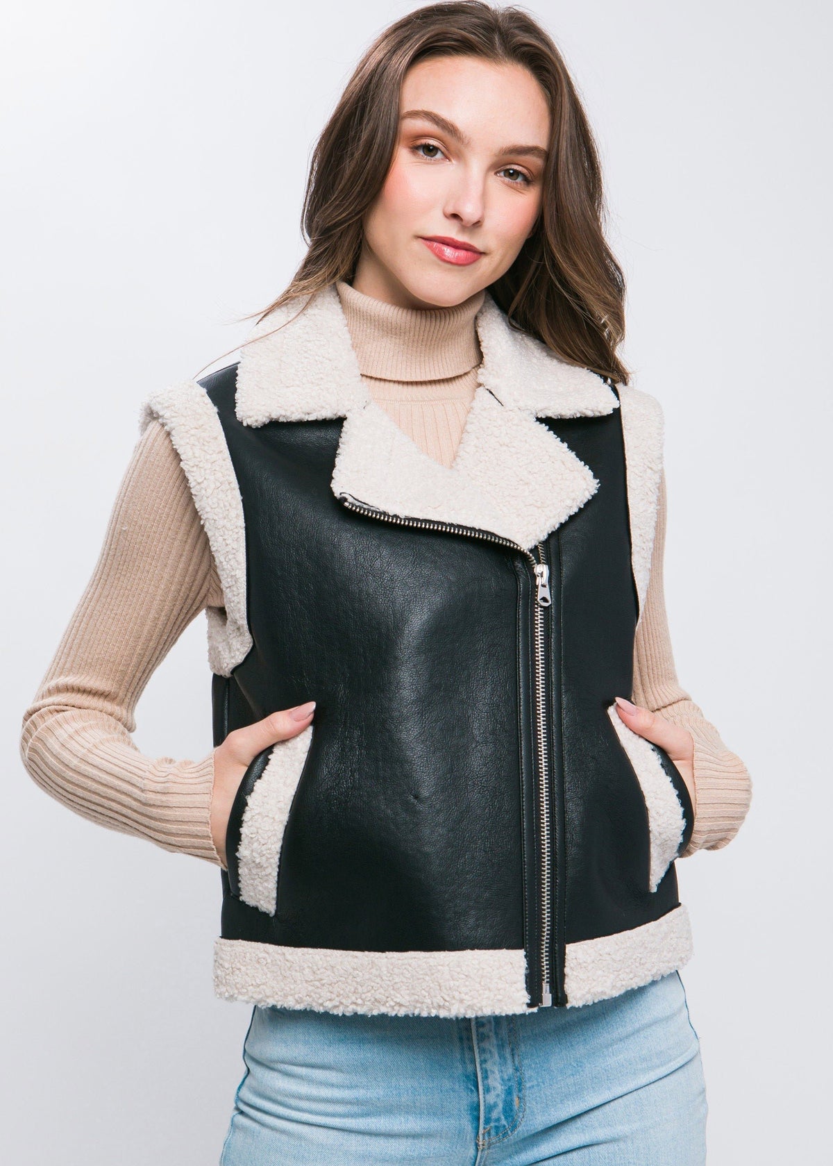 Salome Shearing Leather Vest