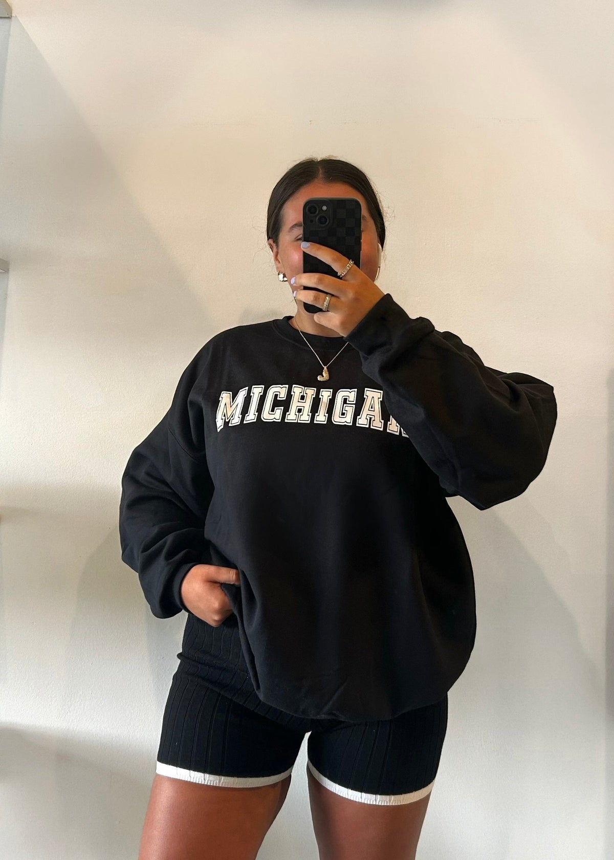 Black Michigan Crewneck