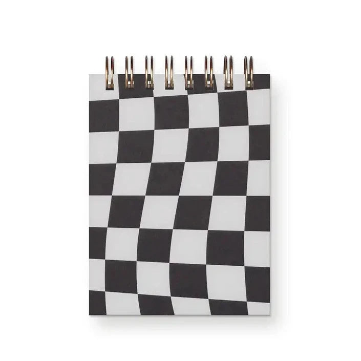 Checkerboard Mini Jotter - Black