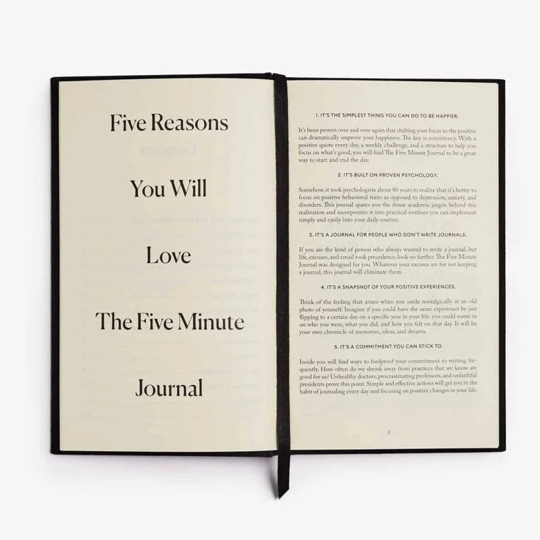 The Five Minute Journal - Bohmey Beauty