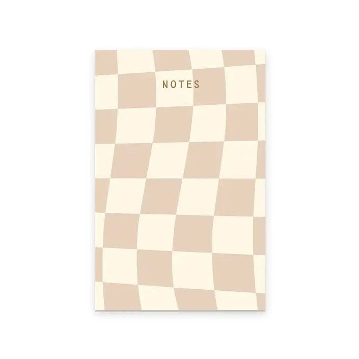Checkerboard Notepad - Golden Wheat